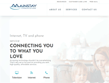 Tablet Screenshot of mainstaycomm.net